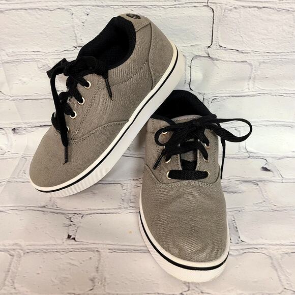 Heelys Youth Skate Shoes Gray Black Lace Size 3 Kids Classic Launch Style - Picture 4 of 7